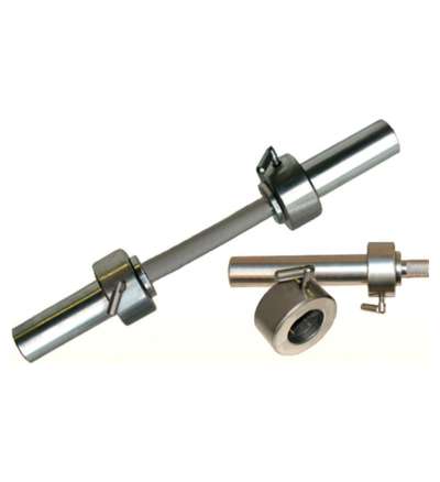 Гриф гантельный "Barbell" d 50 мм металлическая ручка/стопорный L530 мм